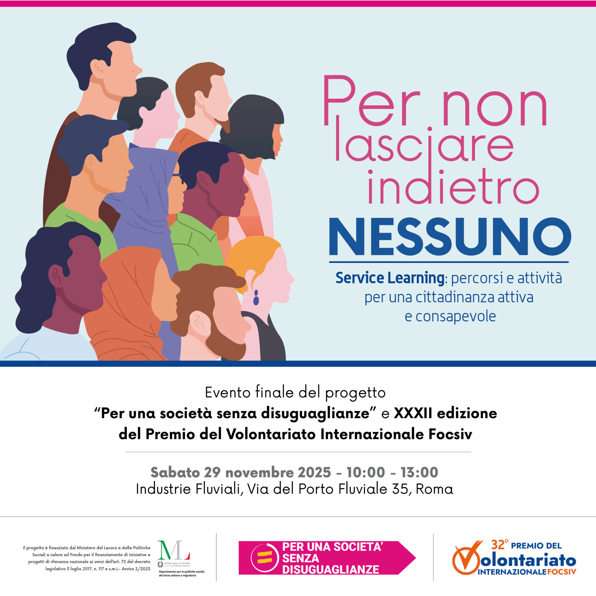 sabato-29-il-premio-volontariato-focsiv:-‘non-lasciare-indietro-nessuno’